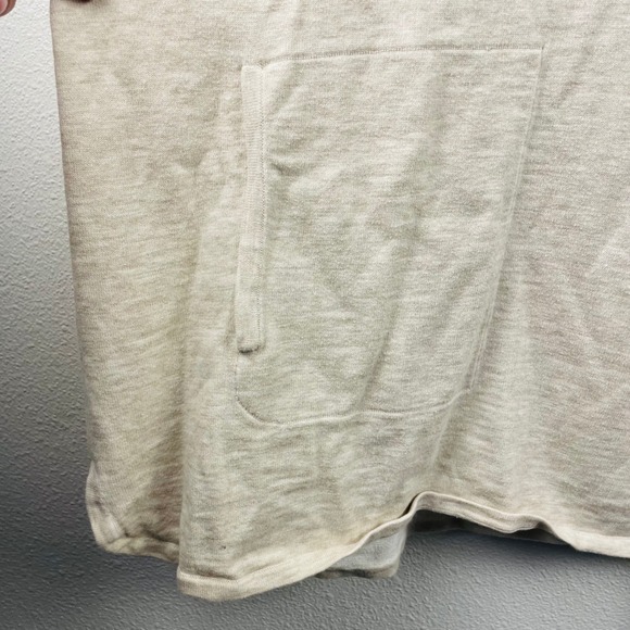 Pure Jill 3X Cotton LS V-Neck Tunic Top Shirt Pockets Cinch Sweater Neutral 3X - Picture 2 of 10